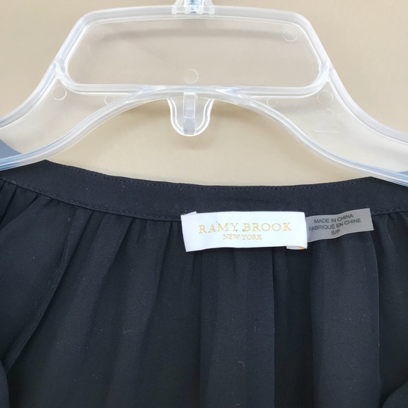 • Ramy Brook • Silk Long Sleeve Crochet Blouse S - Picture 4 of 4